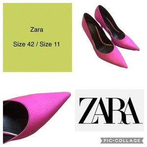 ZARA Sparkly Pink Heels